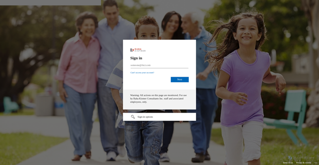 Security scan screenshot of https://rabakistnerinc-my.sharepoint.com