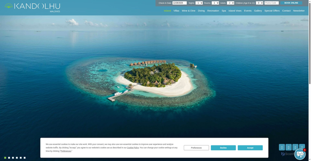 Security scan screenshot of https://www.kandolhu.com/