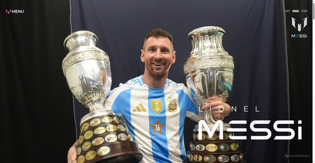 Security scan screenshot of https://messi.com/en/