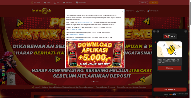 Security scan screenshot of https://indocair89.xyz