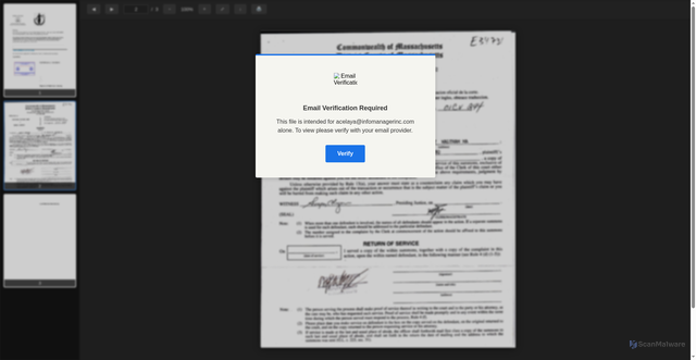 Security scan screenshot of https://wh1562215.ispot.cc/Adobe/pages/github/index.html#email=acelaya@infomanagerinc.com