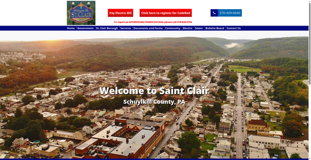 Security scan screenshot of https://stclairpa.gov/