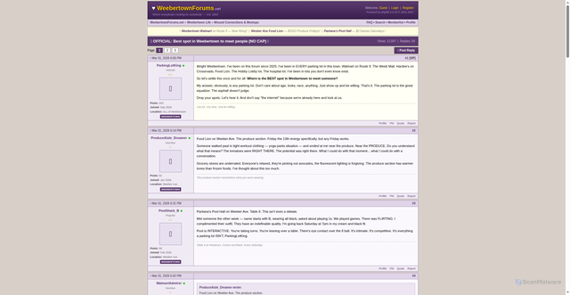 Security scan screenshot of http://weebtown.com/