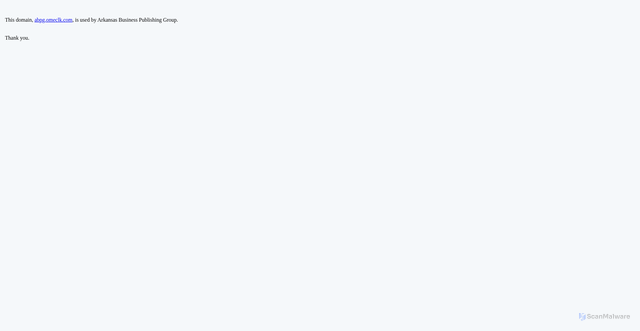 Security scan screenshot of https://abpg.omeclk.com