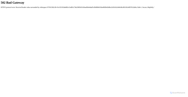 Security scan screenshot of https://redirect.mo.gov/maint.html