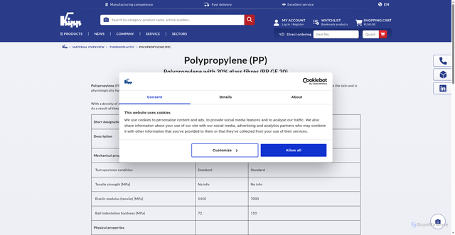 Security scan screenshot of https://www.kipp.pl/en/polypropylene-pp