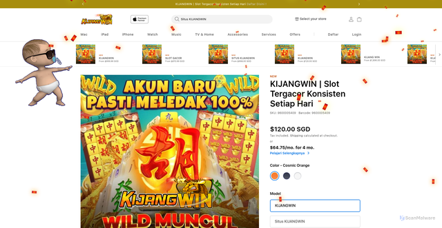 Security scan screenshot of https://lompatkijangku.com