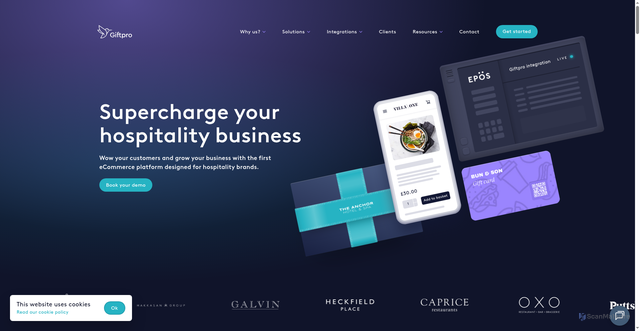 Security scan screenshot of https://giftpro.co.uk