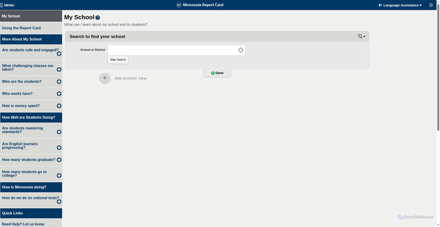 Security scan screenshot of https://rc.education.mn.gov/