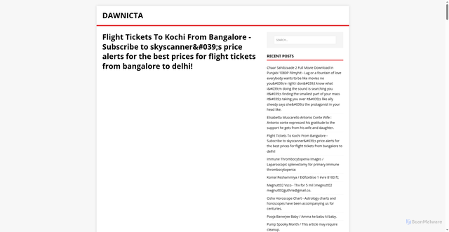 Security scan screenshot of https://tacinwad.pages.dev/post/flight-tickets-to-kochi-from-bangalore/