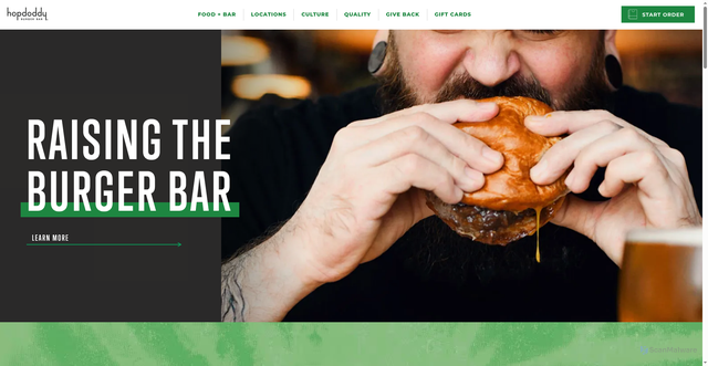 Security scan screenshot of https://www.hopdoddy.com/