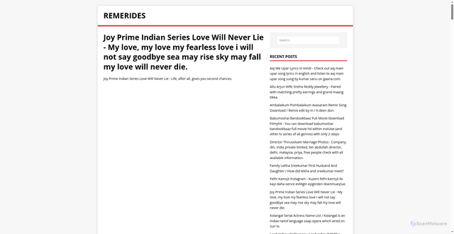 Security scan screenshot of https://sedireme.pages.dev/posts/joy-prime-indian-series-love-will-never-lie/