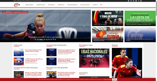 Security scan screenshot of https://www.rfetm.es