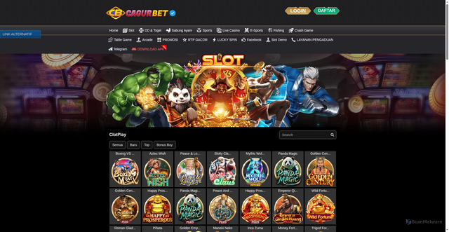 Security scan screenshot of https://cagurbetkyu.icu/desktop/game/slot/clotplay