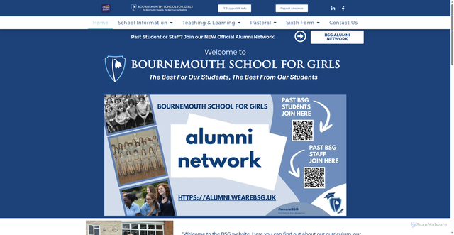 Security scan screenshot of https://wearebsg.uk/