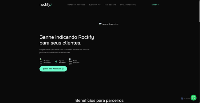 Security scan screenshot of https://rockfy.pages.dev/partners