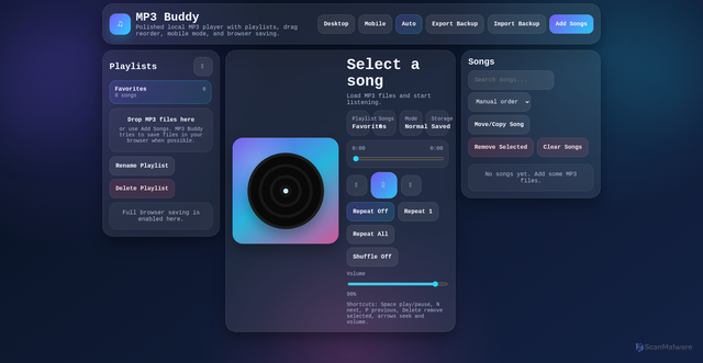 Security scan screenshot of https://mp3buddy-kbw02blmzm.edgeone.app/