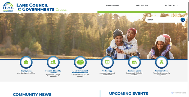 Security scan screenshot of https://www.lcog-or.gov