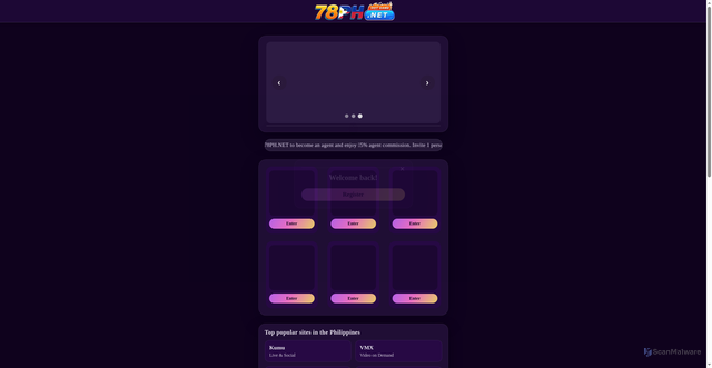 Security scan screenshot of https://78ph.vip/?host=https://8bkibh.com?ch=63477