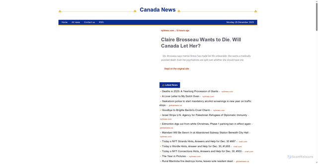 Security scan screenshot of https://canada.shafaqna.com/EN/AL/2793786