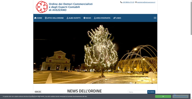 Security scan screenshot of https://www.odcavezzano.it/