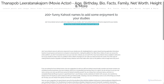 Security scan screenshot of https://wymoorgroupsitus-dpc3g2hkpvei.edgeone.app/200-funny-kahoot-names-to-add-some-enjoyment-to-your-studies.html