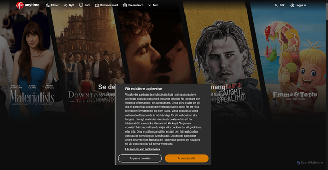 Security scan screenshot of https://www.sfanytime.com/