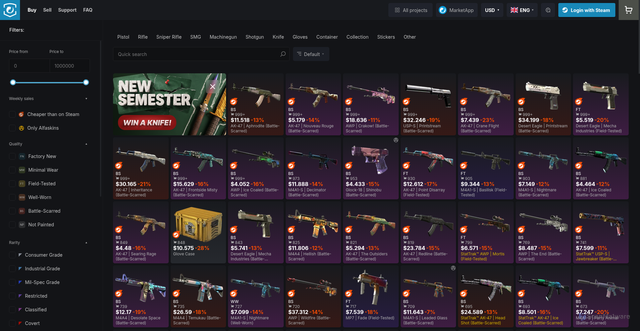 Security scan screenshot of https://market.csgo.com