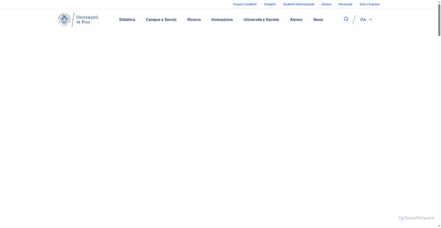 Security scan screenshot of https://www.unipi.it