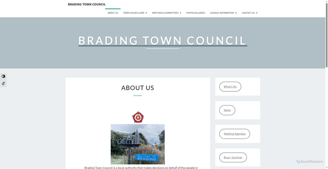 Security scan screenshot of http://www.brading.gov.uk/