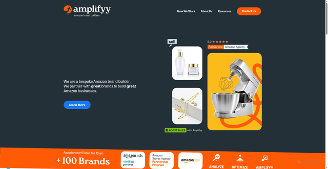 Security scan screenshot of https://www.amplifyy.com/