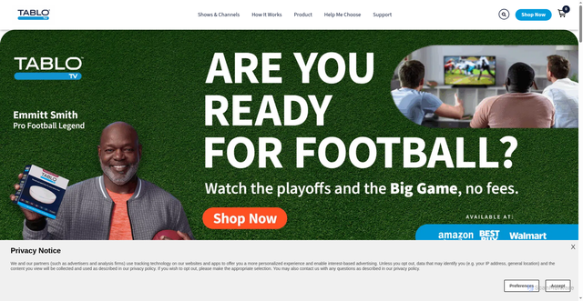 Security scan screenshot of https://www.tablotv.com/