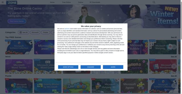 Security scan screenshot of https://zone.msn.com