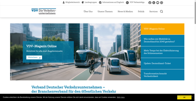 Security scan screenshot of https://www.vdv.de/