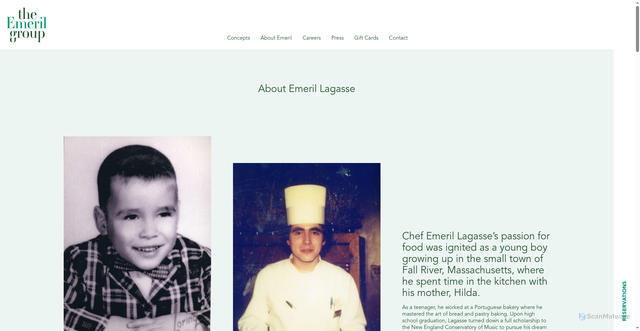 Security scan screenshot of https://theemerilgroup.com/about-emeril/