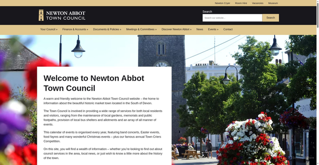 Security scan screenshot of https://www.newtonabbot-tc.gov.uk/