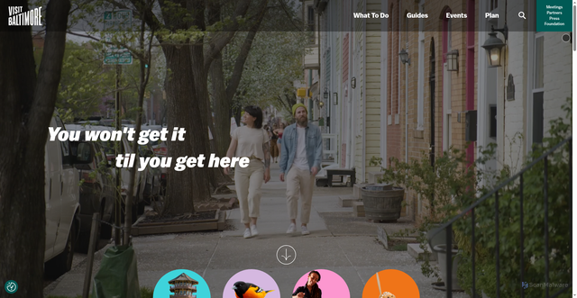 Security scan screenshot of https://baltimore.org