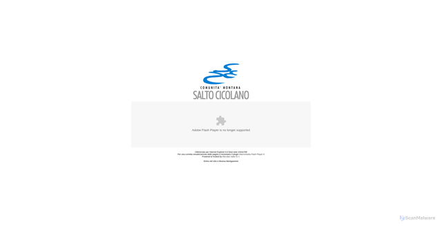 Security scan screenshot of https://www.saltocicolano.it/