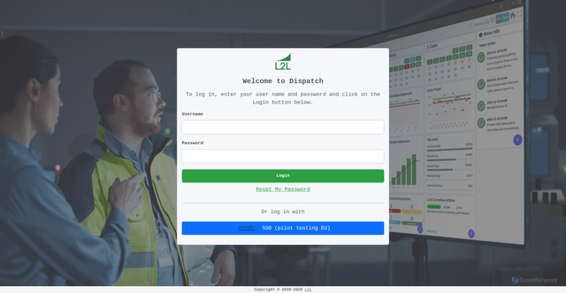 Security scan screenshot of https://autoliv-eu.leading2lean.com