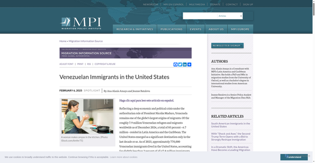 Security scan screenshot of https://www.migrationpolicy.org/article/venezuelan-immigrants-united-states