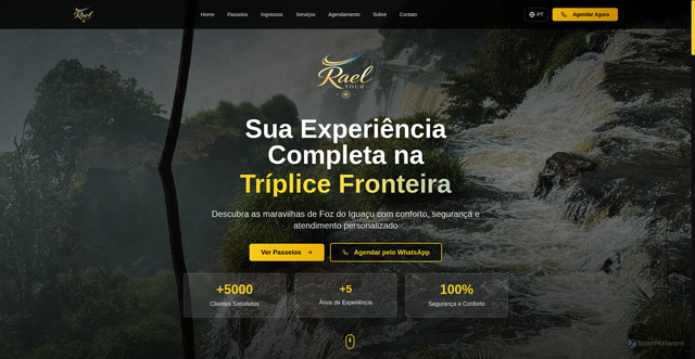 Security scan screenshot of http://raeltour.com/