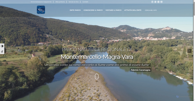 Security scan screenshot of https://www.parcomagra.it/