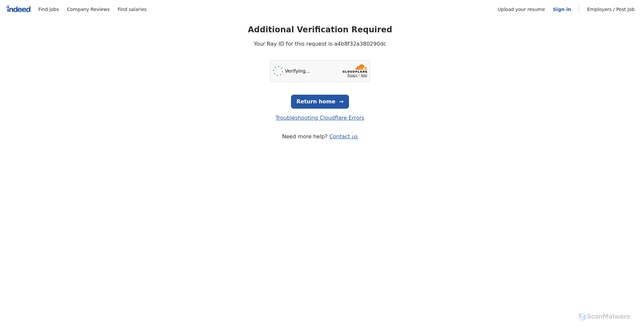 Security scan screenshot of https://post-apply-api.indeed.com