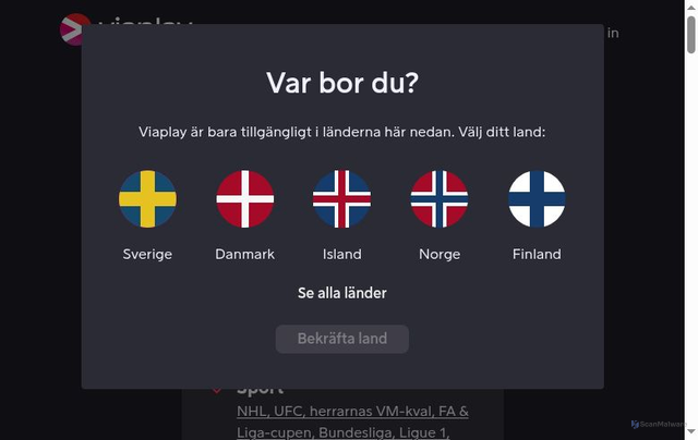 Security scan screenshot of https://checkout.viaplay.se/