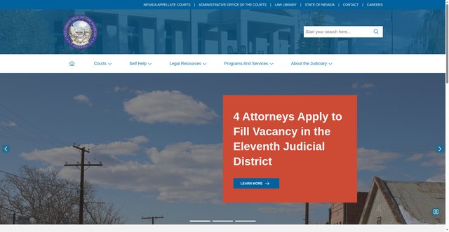 Security scan screenshot of https://nvcourts.gov/