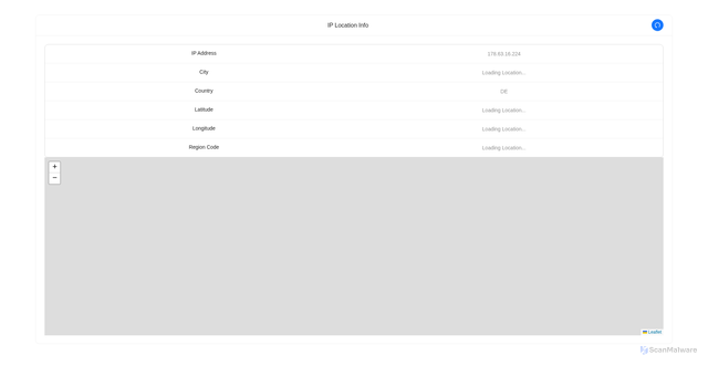Security scan screenshot of http://cflocation.pages.dev/