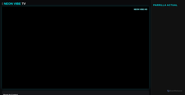 Security scan screenshot of https://neonvibetv-5d7f84hsvj.edgeone.app/