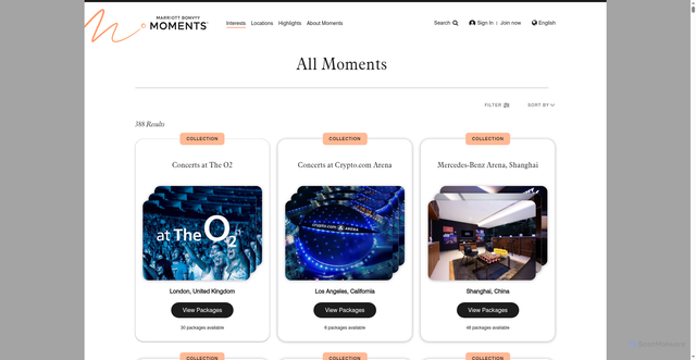 Security scan screenshot of https://moments.marriottbonvoy.com/en-us/moments