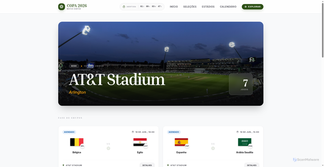 Security scan screenshot of https://copa-tetri-net.pages.dev/estadios/att-stadium