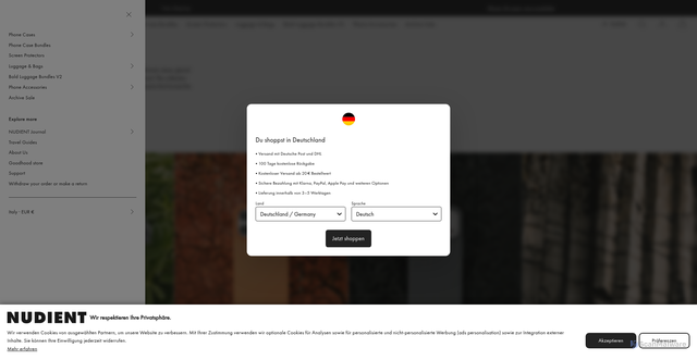 Security scan screenshot of https://www.nudient.com/pages/aw26?utm_source=Klaviyo&utm_medium=campaign&utm_campaign=aw26_lupinepurple-cases-launch-2026-09-29&_kx=Sf8EOfdf2gzyDFOhbOJjMq67gtnsT3O9iUnj4oKrif0.Rv8WaC